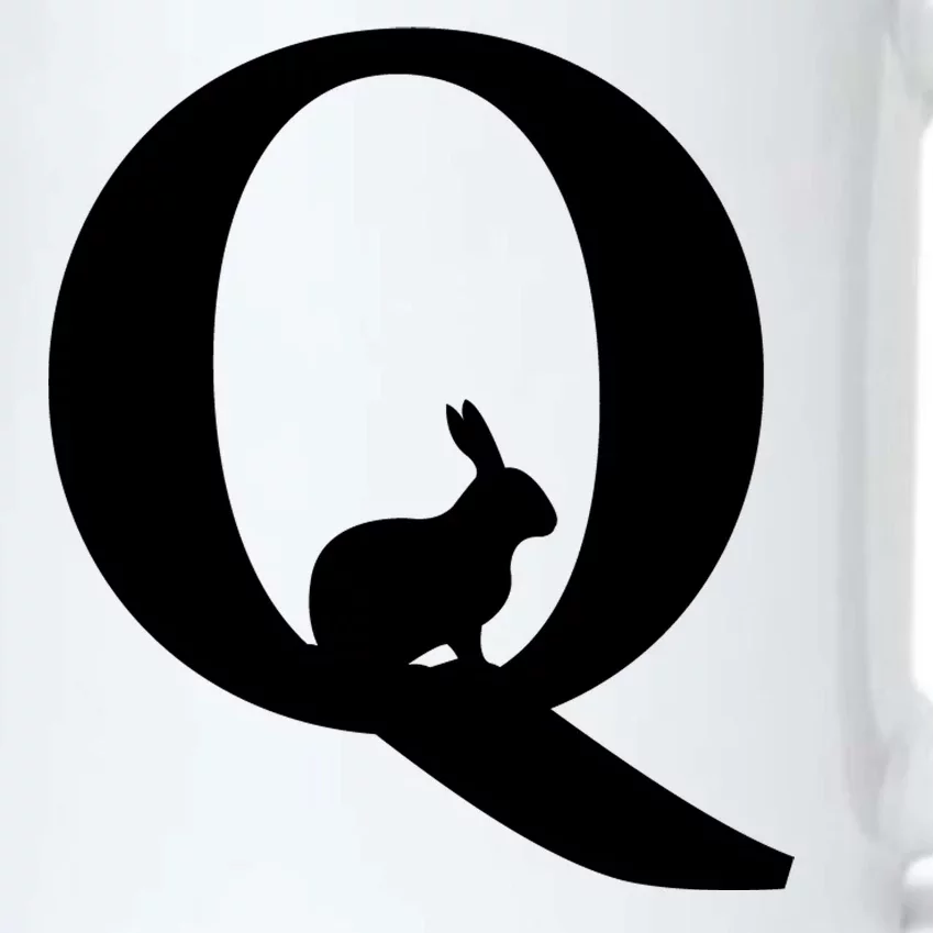 QAnon Rabbit Deep State Black Color Changing Mug