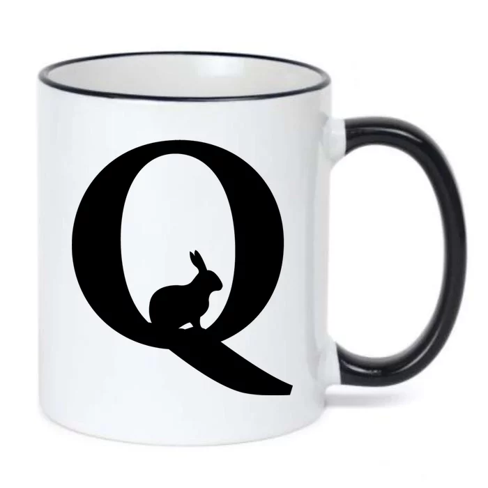 QAnon Rabbit Deep State Black Color Changing Mug