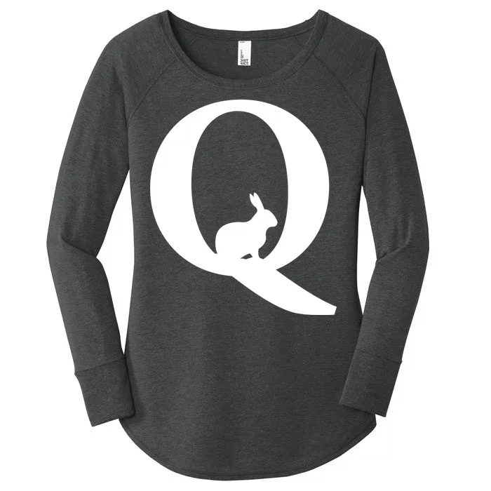 QAnon Rabbit Deep State Women's Perfect Tri Tunic Long Sleeve Shirt