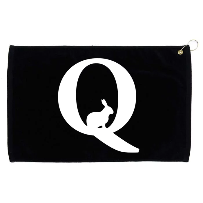 QAnon Rabbit Deep State Grommeted Golf Towel