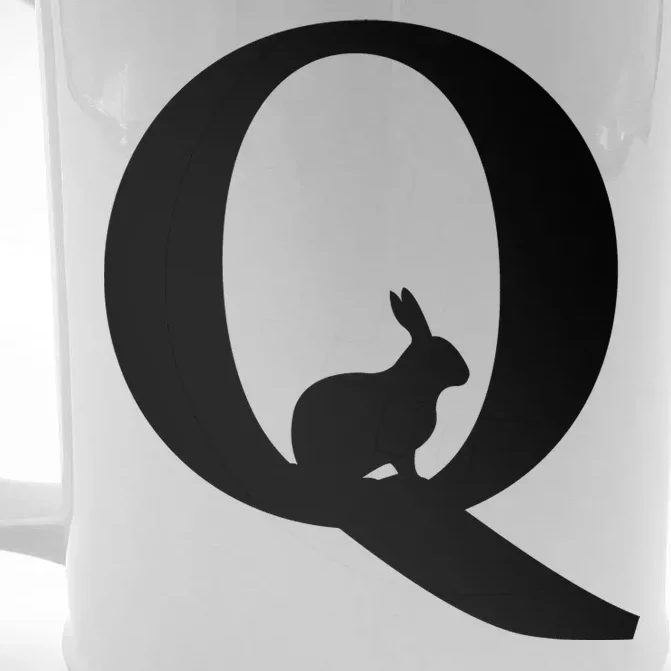 QAnon Rabbit Deep State Front & Back Beer Stein