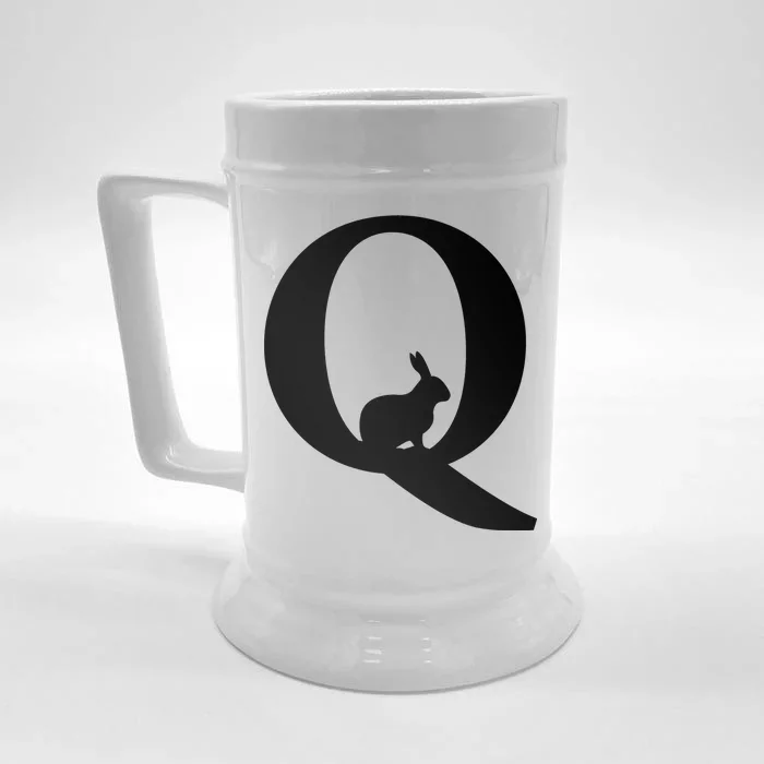 QAnon Rabbit Deep State Front & Back Beer Stein