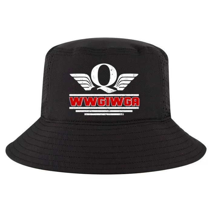 QAnon Wings WWG1WGA Cool Comfort Performance Bucket Hat