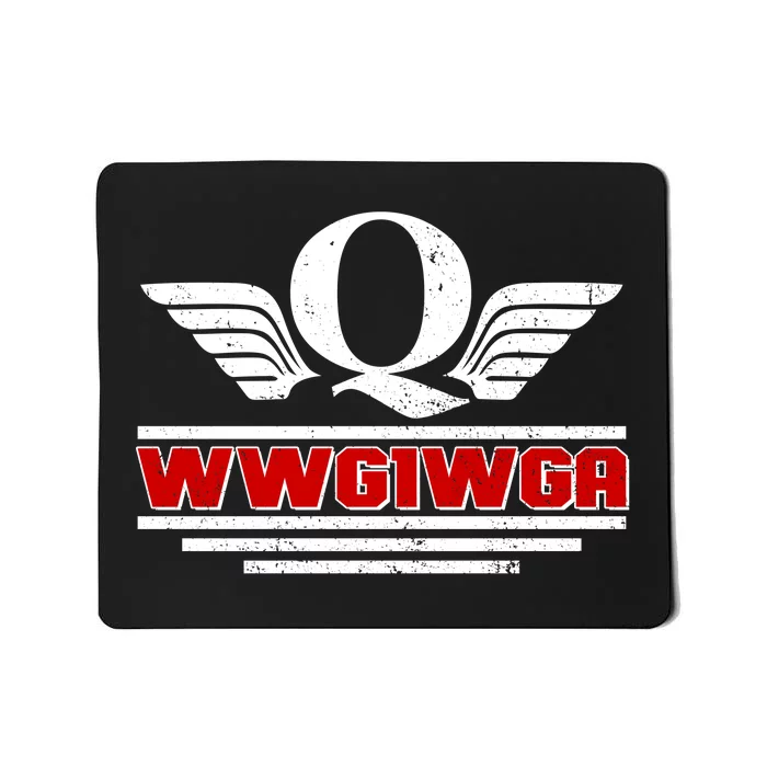 QAnon Wings WWG1WGA Mousepad