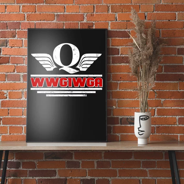 QAnon Wings WWG1WGA Poster