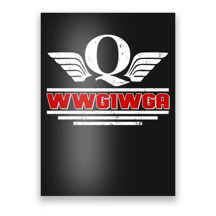 QAnon Wings WWG1WGA Poster