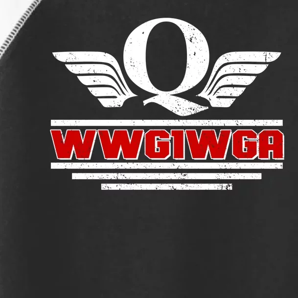 QAnon Wings WWG1WGA Toddler Fine Jersey T-Shirt