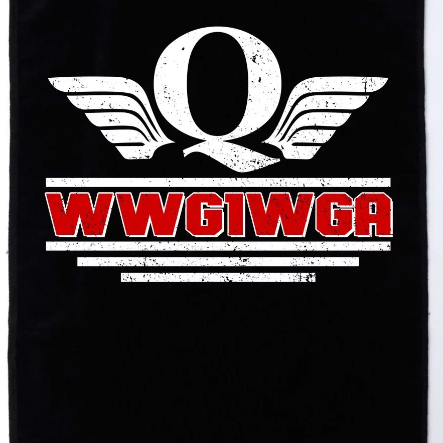 QAnon Wings WWG1WGA Platinum Collection Golf Towel