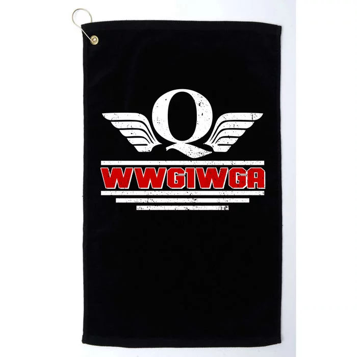 QAnon Wings WWG1WGA Platinum Collection Golf Towel