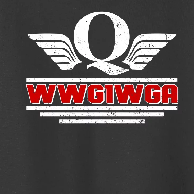 QAnon Wings WWG1WGA Toddler T-Shirt