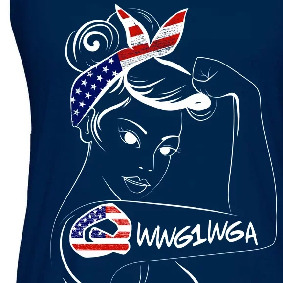 Qanon WWG1WGA Ladies Essential Flowy Tank