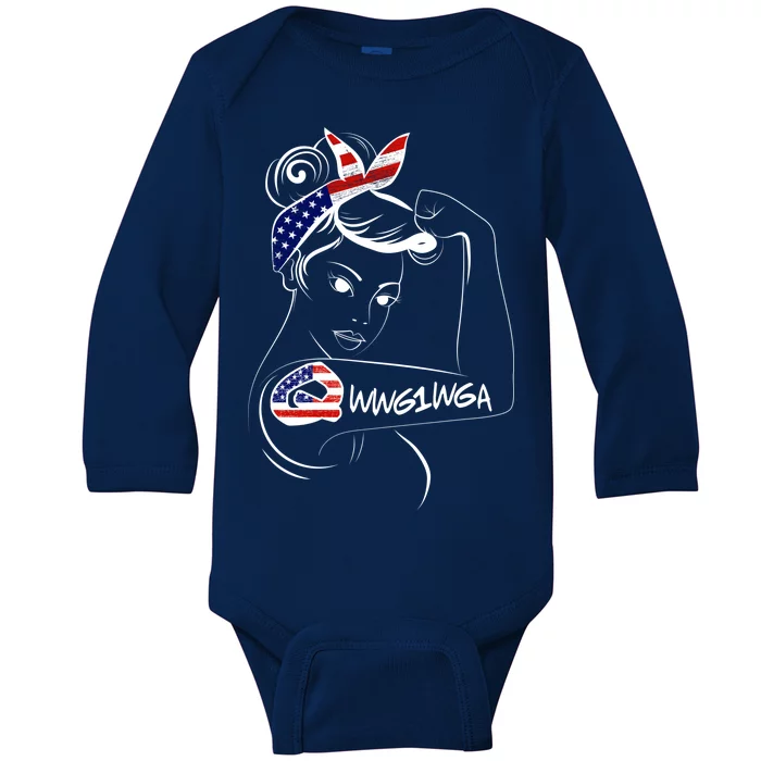 Qanon WWG1WGA Baby Long Sleeve Bodysuit