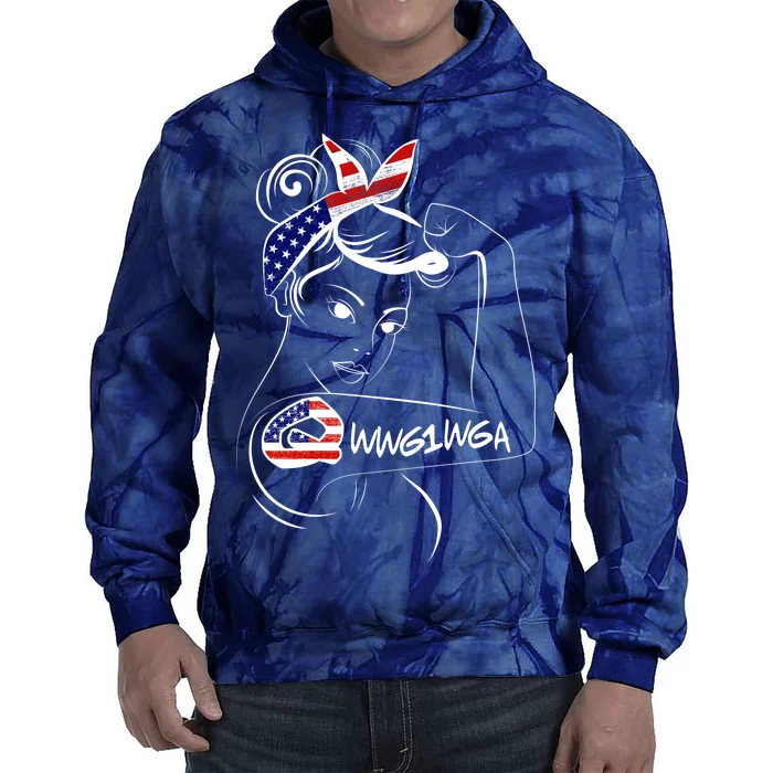 Qanon WWG1WGA Tie Dye Hoodie