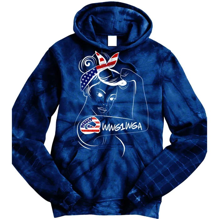 Qanon WWG1WGA Tie Dye Hoodie