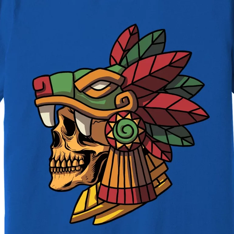 Quetzalcoatl Aztec Skull Mayan Ancient Inca Toltec Gift Premium T-Shirt