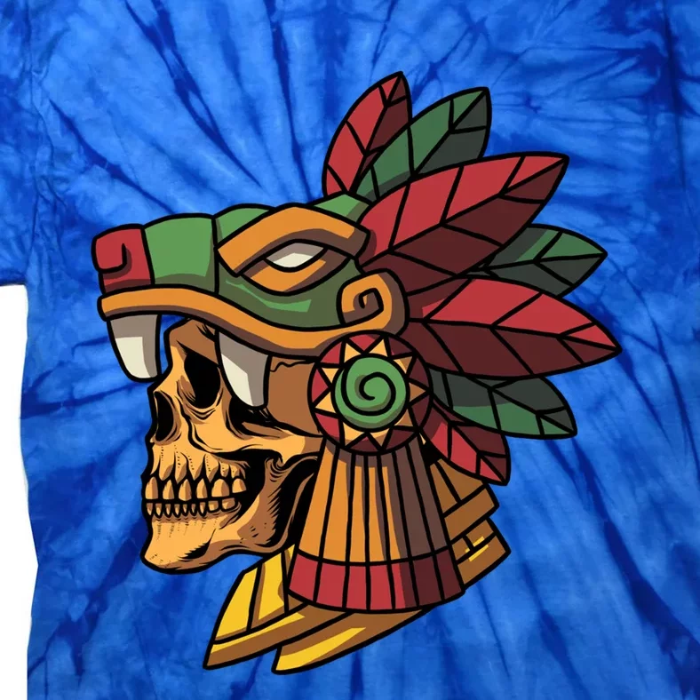 Quetzalcoatl Aztec Skull Mayan Ancient Inca Toltec Gift Tie-Dye T-Shirt