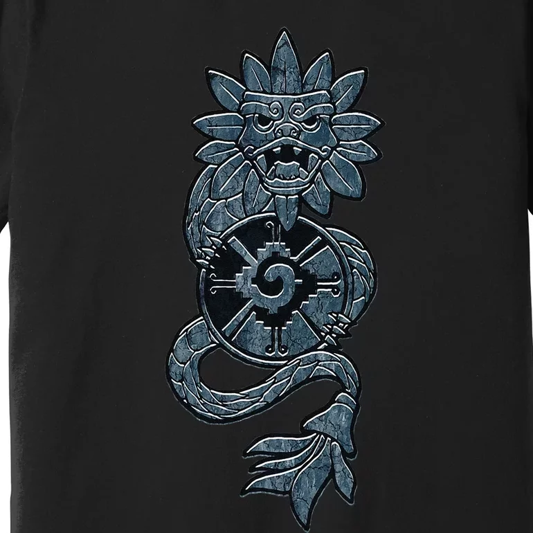 Quetzalcoatl Aztec Serpent Mayan Aztec Stone Inca Toltec Premium T-Shirt