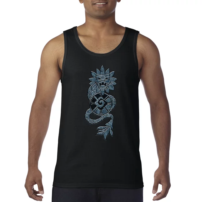 Quetzalcoatl Aztec Serpent Mayan Aztec Stone Inca Toltec Tank Top