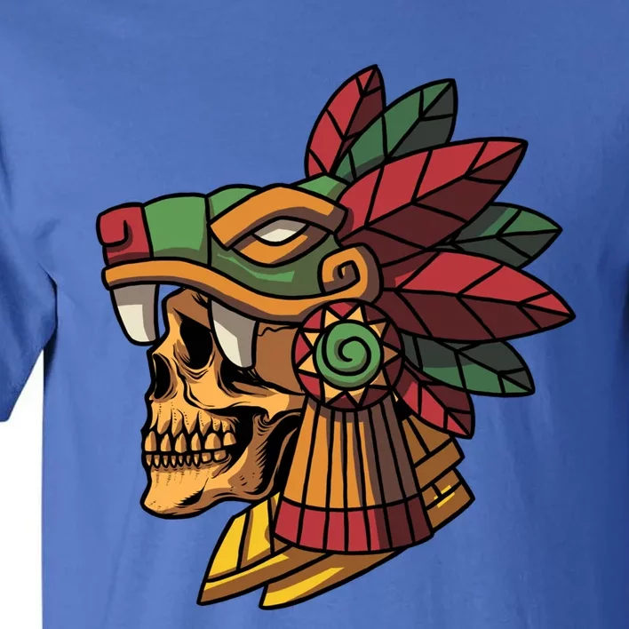 Quetzalcoatl Aztec Skull Mayan Ancient Inca Toltec Gift Tall T-Shirt