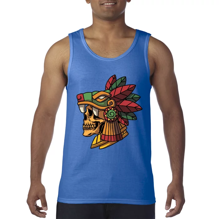 Quetzalcoatl Aztec Skull Mayan Ancient Inca Toltec Gift Tank Top