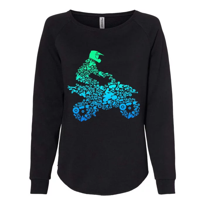 Quad Biker Atv 4 Wheeler Funny Quad Gift Womens California Wash Sweatshirt