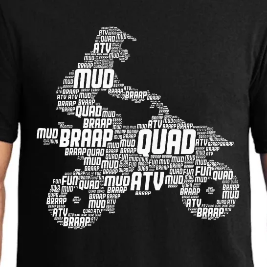 Quad Biker Atv 4 Wheeler Funny Quad Pajama Set