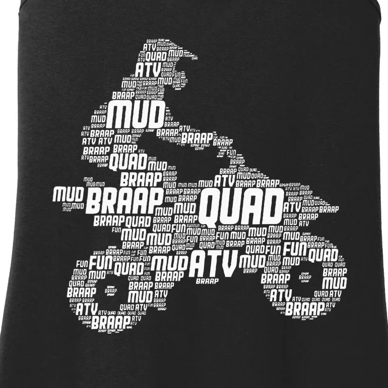 Quad Biker Atv 4 Wheeler Funny Quad Ladies Essential Tank