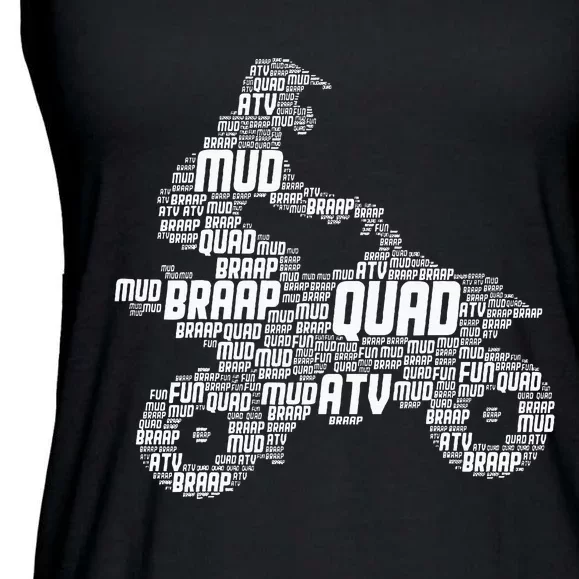 Quad Biker Atv 4 Wheeler Funny Quad Ladies Essential Flowy Tank