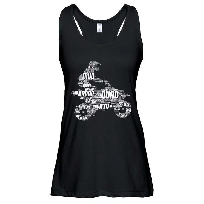 Quad Biker Atv 4 Wheeler Funny Quad Ladies Essential Flowy Tank