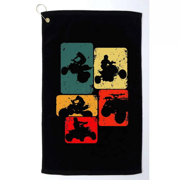 Quad Biker Atv 4 Wheeler Quad Platinum Collection Golf Towel