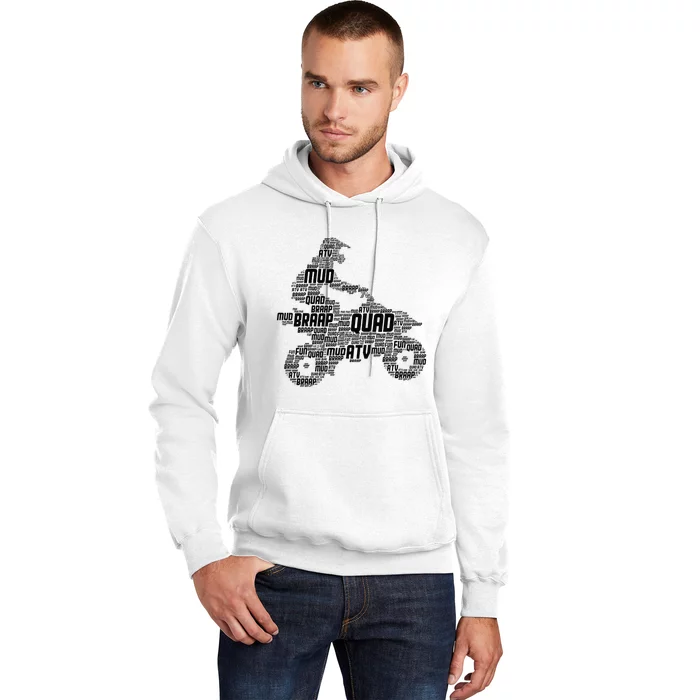 Quad Biker ATV 4 Wheeler Funny Quad Hoodie