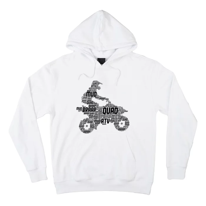 Quad Biker ATV 4 Wheeler Funny Quad Hoodie