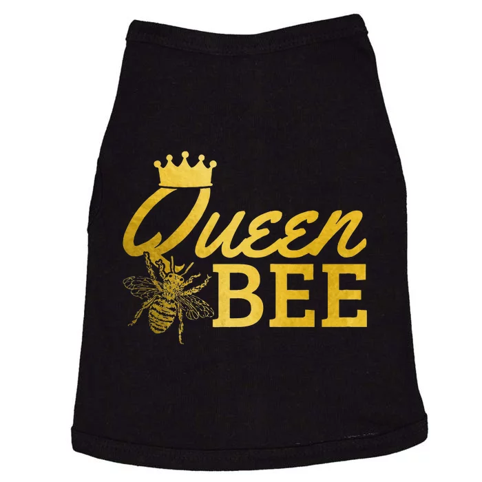 Queen Bee Beekeeper Beekeeping Vintage Funny Cute Girls Bee Doggie Tank