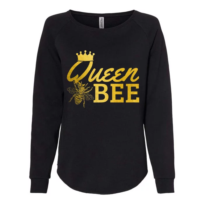 Queen Bee Beekeeper Beekeeping Vintage Funny Cute Girls Bee Womens California Wash Sweatshirt