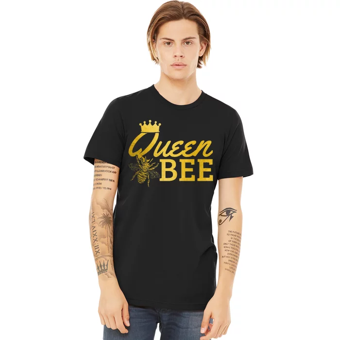 Queen Bee Beekeeper Beekeeping Vintage Funny Cute Girls Bee Premium T-Shirt