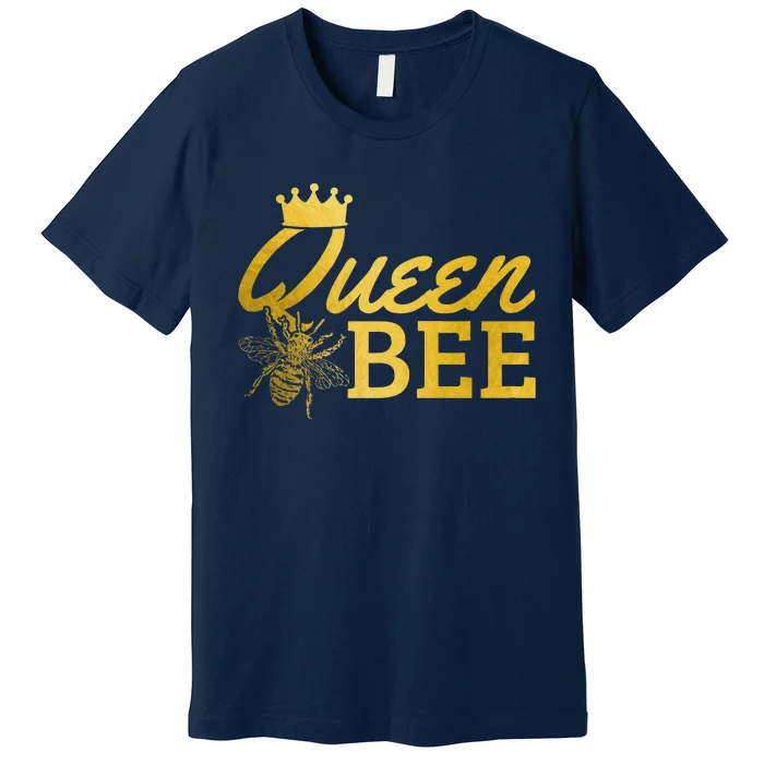 Queen Bee Beekeeper Beekeeping Vintage Funny Cute Girls Bee Premium T-Shirt