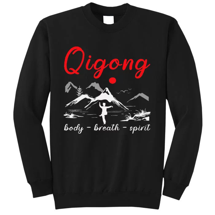 Qigong Body Breath Spirit Chinese Exercises Meditation Tall Sweatshirt