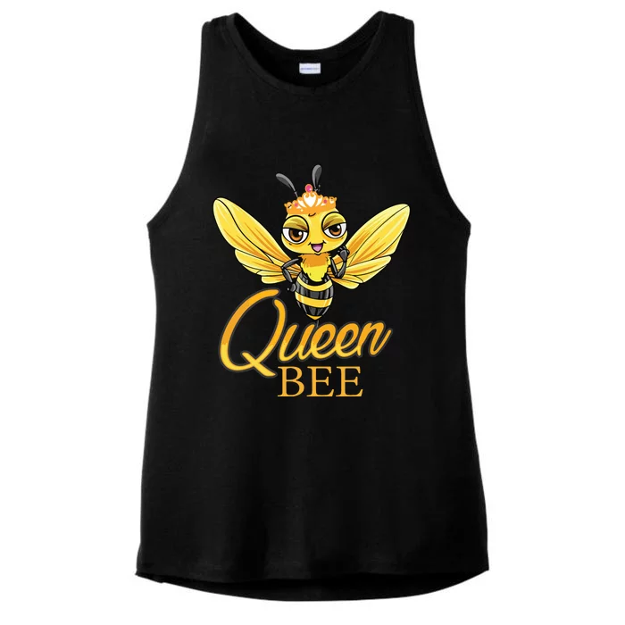 Queen Bee Crown Women Honey Bee Hive Beekeeping Ladies Tri-Blend Wicking Tank