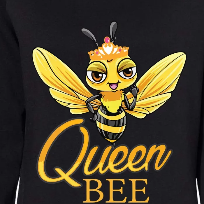 Queen Bee Crown Women Honey Bee Hive Beekeeping Womens California Wash Sweatshirt