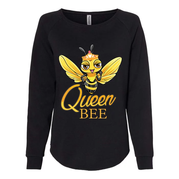 Queen Bee Crown Women Honey Bee Hive Beekeeping Womens California Wash Sweatshirt