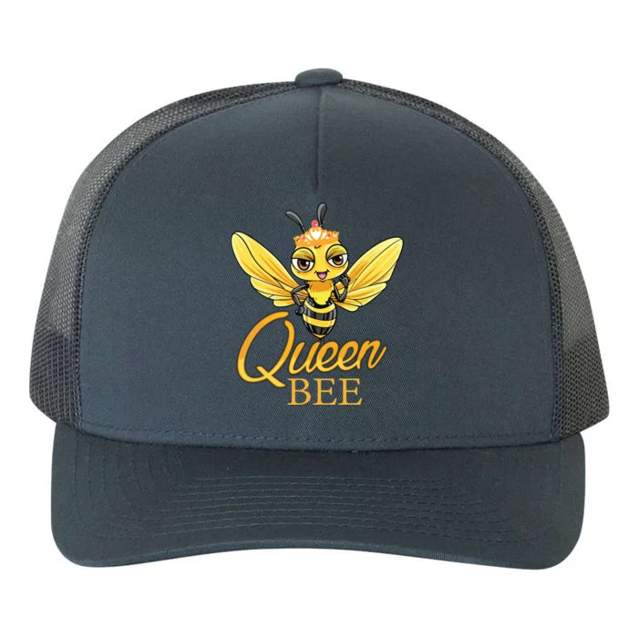 Queen Bee Crown Women Honey Bee Hive Beekeeping Yupoong Adult 5-Panel Trucker Hat