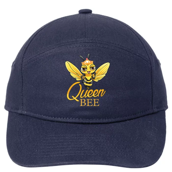 Queen Bee Crown Women Honey Bee Hive Beekeeping 7-Panel Snapback Hat