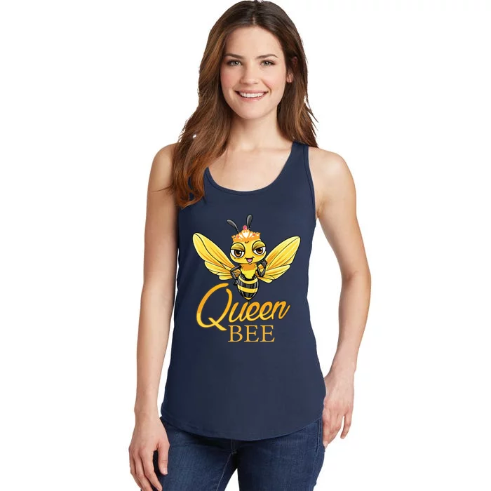 Queen Bee Crown Women Honey Bee Hive Beekeeping Ladies Essential Tank