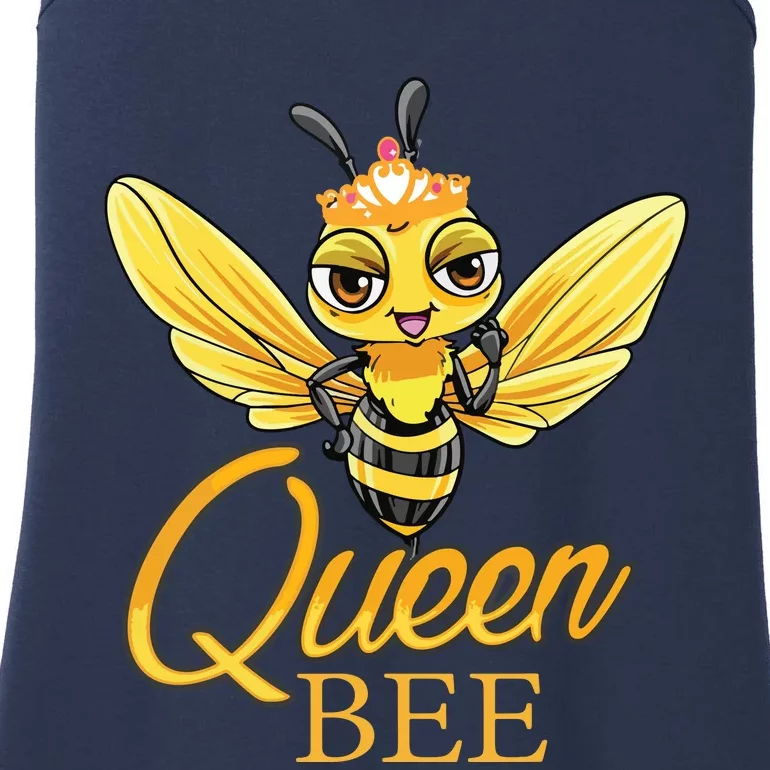 Queen Bee Crown Women Honey Bee Hive Beekeeping Ladies Essential Tank