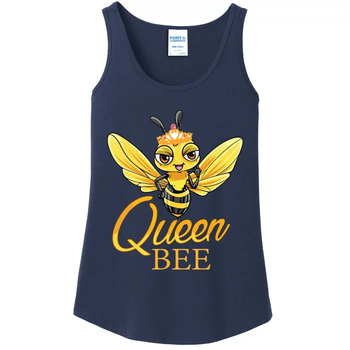 Queen Bee Crown Women Honey Bee Hive Beekeeping Ladies Essential Tank