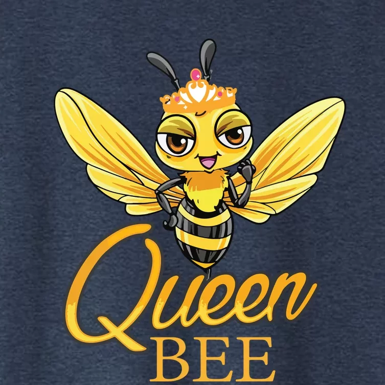 Queen Bee Crown Women Honey Bee Hive Beekeeping Women's Crop Top Tee