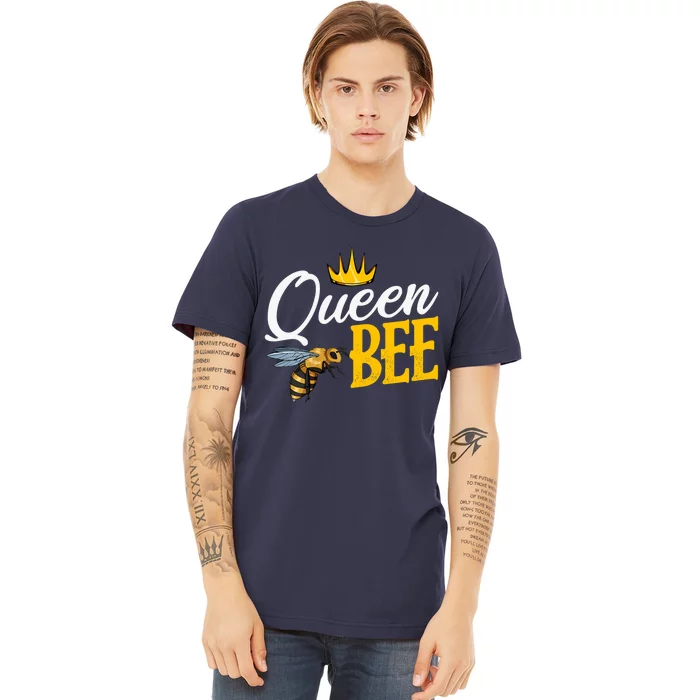 Queen Bee Crown Sweet Natural Wild Honey Beekeeper Funny Premium T-Shirt