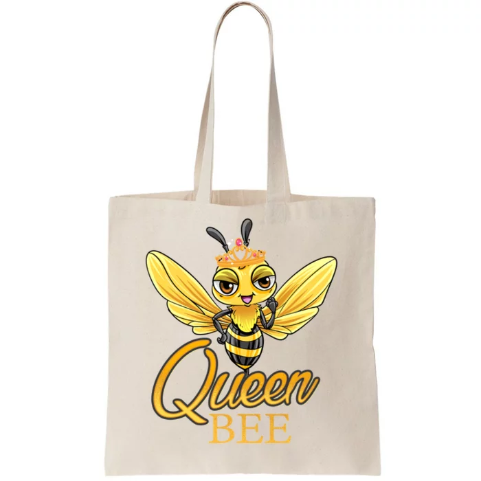 Queen Bee Crown Women Girls Honey Bee Hive Beekeeping Cool Gift Tote Bag