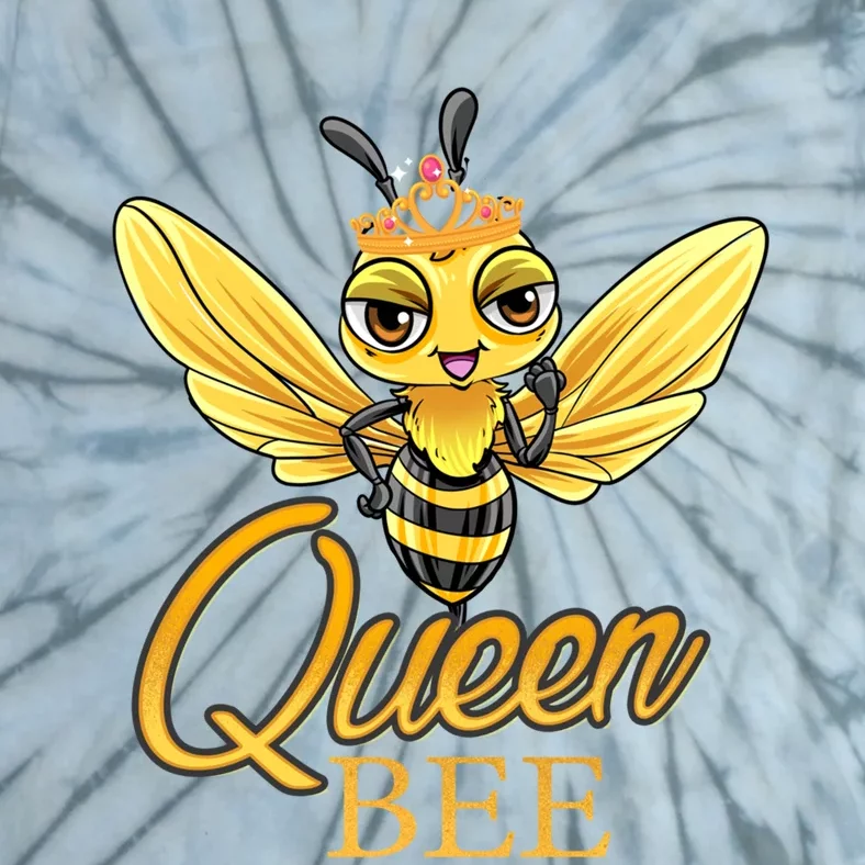 Queen Bee Crown Women Girls Honey Bee Hive Beekeeping Cool Gift Tie-Dye T-Shirt