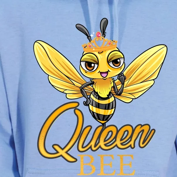 Queen Bee Crown Women Girls Honey Bee Hive Beekeeping Cool Gift Unisex Surf Hoodie